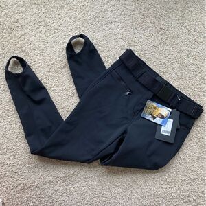 Goldbergh Paris Belted Black Slim-leg Stirrup Ski Pants NWT US 14